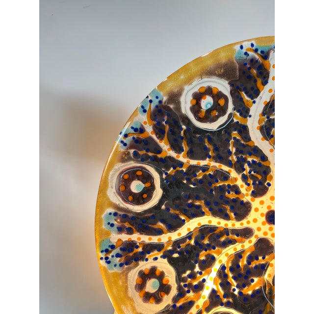 Large Sculptural Bowl in Handmade Fused Glass, 1980s For Sale - Image 4 of 17