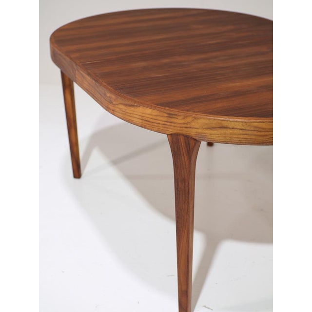 1960s Danish Oval Extendable Dining Table in Teak, 1960s For Sale - Image 5 of 18