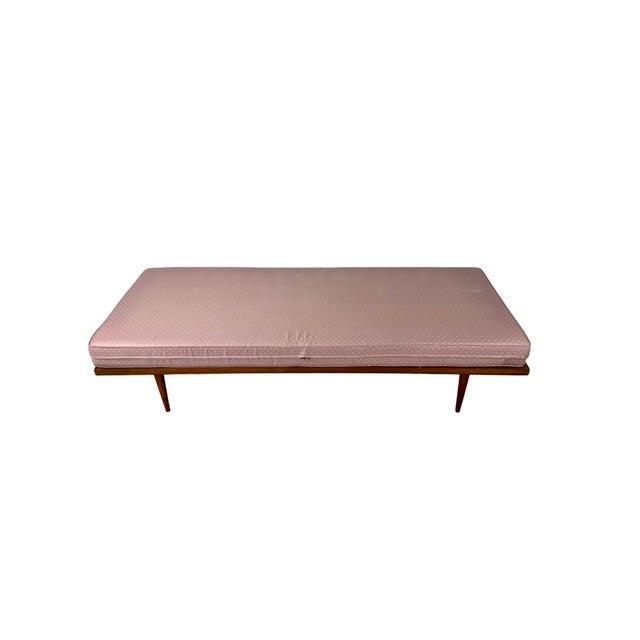 Vintage Mid-Century Modern Wood Platform Sofa Daybed For Sale - Image 11 of 18