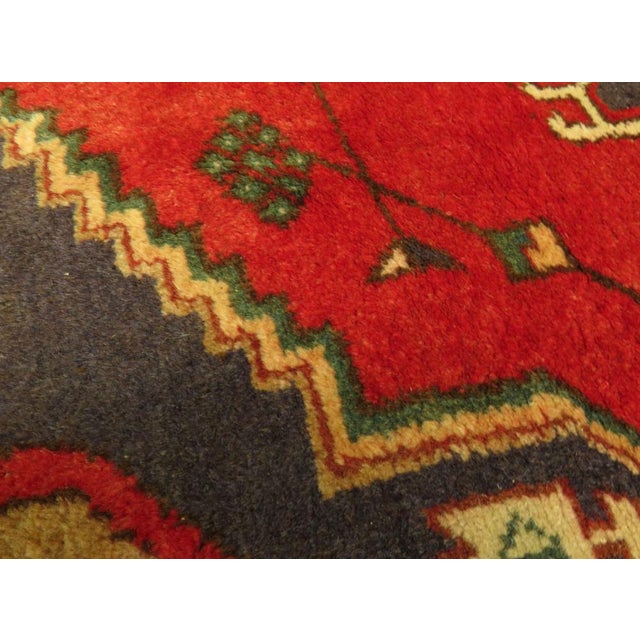 Vintage Turkish Rug in Reds and Blues, 1920s For Sale - Image 14 of 18