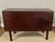 A Georgian drop-leaf gate-leg table, featuring solid mahogany Marlborough legs and a richly figured 3/4” solid mahogany...