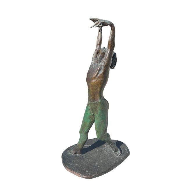 Bronze French Bronze Sculpture, Yvette Lamoureux's "Bolero" Signed & Numbered 6 of 8 For Sale - Image 8 of 12