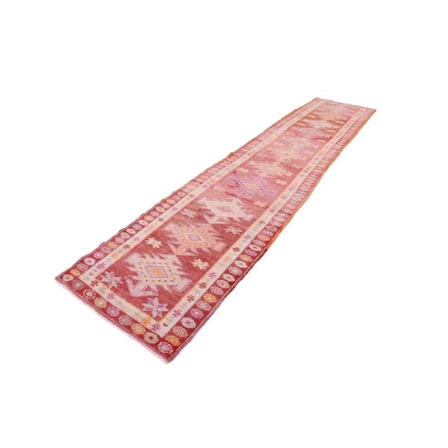 Mid-Century Modern Mid 20th Century Vintage Herki Runner For Sale - Image 3 of 7