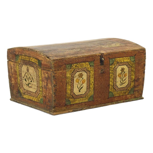 Painted Bridal Chest, Germany For Sale