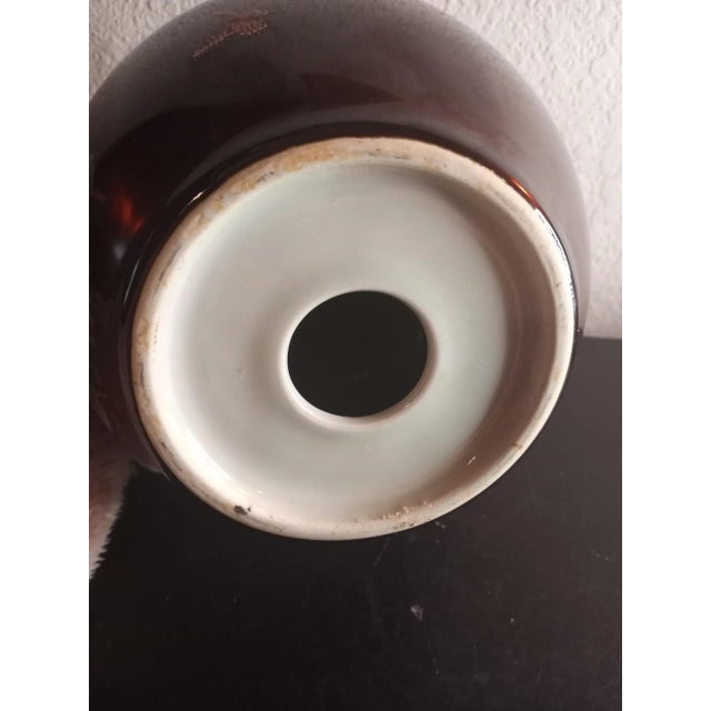 Asian Vintage 1980s Oriental Carlton Ware Rouge Enamel Apple Figurine For Sale - Image 3 of 7