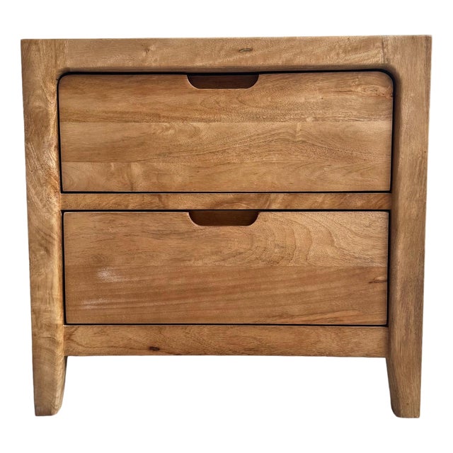 Natural Conroy Wood Nightstand For Sale