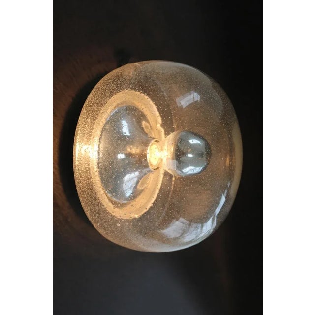 Space Age Bubble Ice Glass Wall Lamp, 1970s For Sale - Image 6 of 7