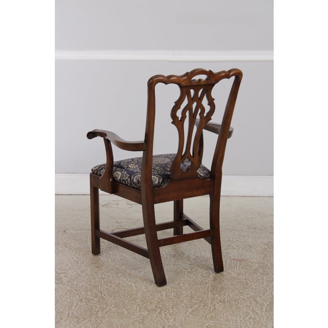 Statton Cherry Chippendale Style Armchair For Sale In Philadelphia - Image 6 of 15