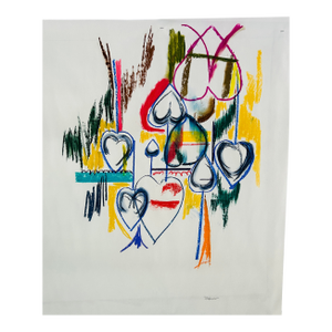 Heart of Hearts an Abstract Expressionist Drawing as a Continuation of the American Expressionists.