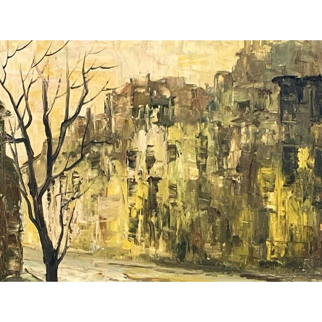 Cragoni – Large Urban Cityscape, Original Oil on Canvas For Sale - Image 16 of 16