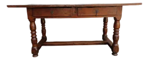 Antique Rustic Walnut Table