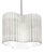 Stripes A6 Decorative Hanging Lamp in Afyon White Marble by Bufalini Marmi For Sale