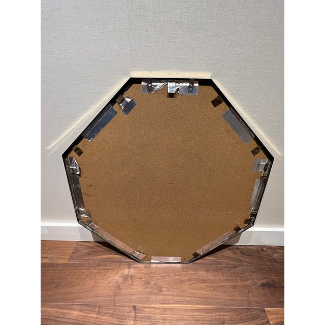 1970’s Mid Century Modern Octagonal Oversized Wall Mirror For Sale In Miami - Image 6 of 7