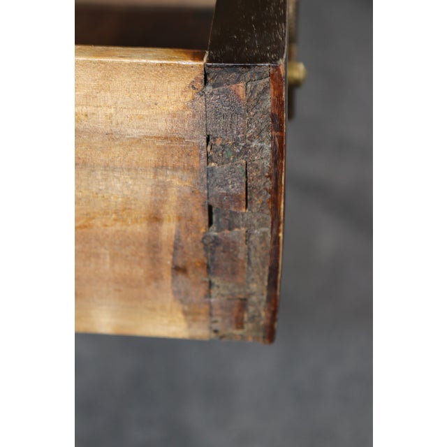 19th C French Directoire Brass Mounted Louis XVI Slate Top Commode For Sale - Image 11 of 13