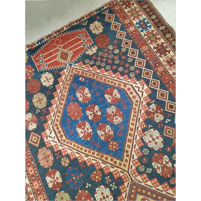 Antique Hand-Knotted Caucasian Gallery/ Runner Rug. For Sale - Image 12 of 18