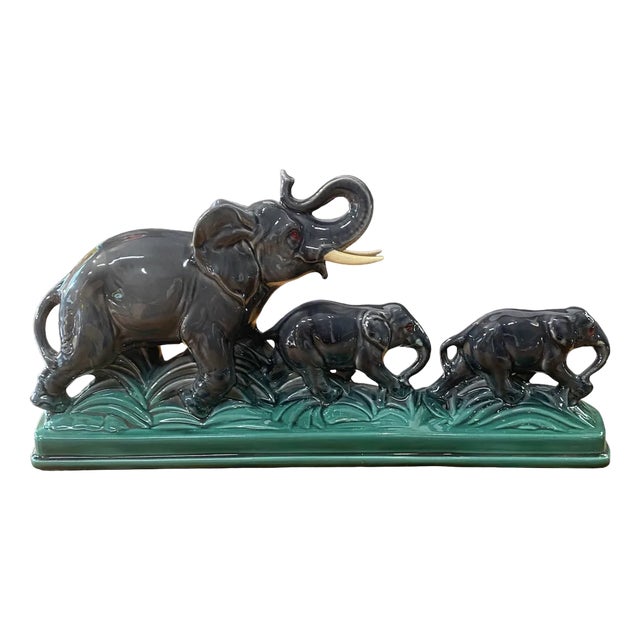 Elephant Ceramic Sculpture, 1960s For Sale
