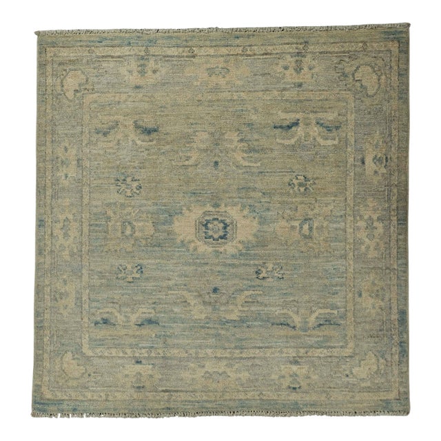 Oushak Square Rug 3'1" x 3'1" #21344 For Sale
