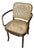 1970s Vintage Prague Model Wooden and Caned Accent Chair For Sale