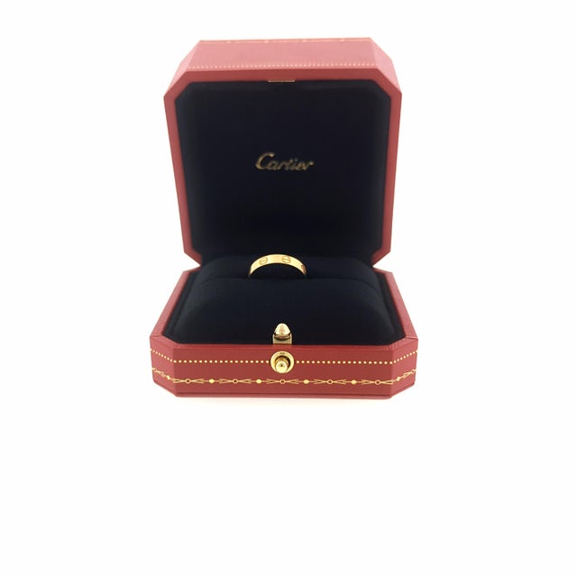 Minimalism Cartier Love Ring Small Model For Sale - Image 3 of 4