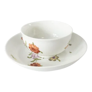 18th Century German Royal Vienna Floral Teacup and Saucer