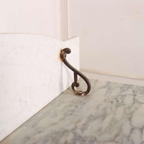 English Painted Marble Top Washstand For Sale - Image 10 of 11