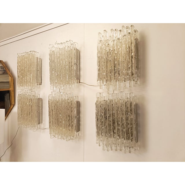 Glass Vesta Wall Lamp by Albano Poli for Poliarte, Italy 1960s For Sale - Image 8 of 9