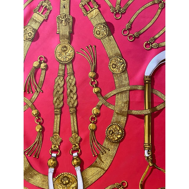 Contemporary HERMÈS GAUCHO Silk Scarf designed by Latham Caty 2000 For Sale - Image 3 of 11