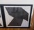 Three Origami abstract wall art by Lillian August for Wendover Art Group. Minimalist black folded- form composition on...
