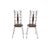 Contemporary Mid 20th Century Pair of Iron Scroll Side Chairs For Sale - Image 3 of 8