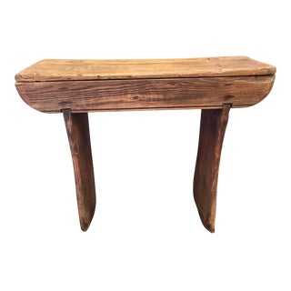 19th Century Antique Wooden Bench For Sale