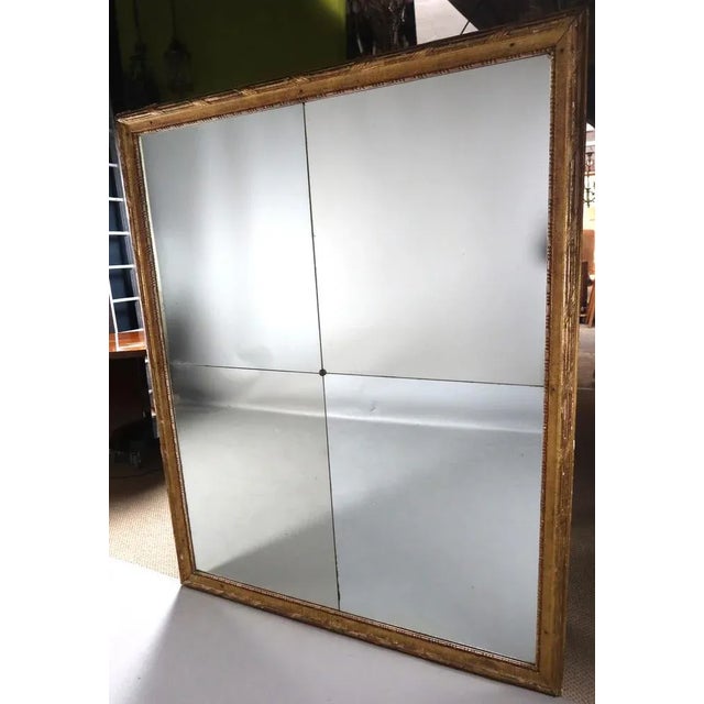 Large Gilded Wood Mirror, Late 18th Century-Early 19th Century For Sale - Image 3 of 10
