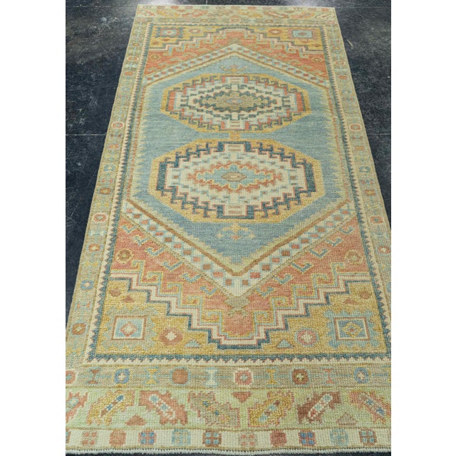 Early 21st Century Turkish Oushak Rug 3' x 6'7" #19229 For Sale - Image 5 of 8