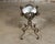 Brass 19th Century French Iron and Brass Guéridon Table with Quatrefoil Inspired Marble Top For Sale - Image 8 of 12