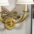 Pair of Art Deco Jules Leleu Polished Brass & Glass Ribbon Sconces For Sale In New York - Image 6 of 12