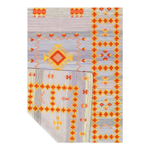 This Moroccan-design flat weave rug is reversible for a little extra dose of versatility. Naturally dyed, this rug hails...