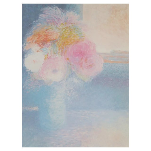 Claude Manoukian, Le Bouquet Vertical, Lithograph For Sale