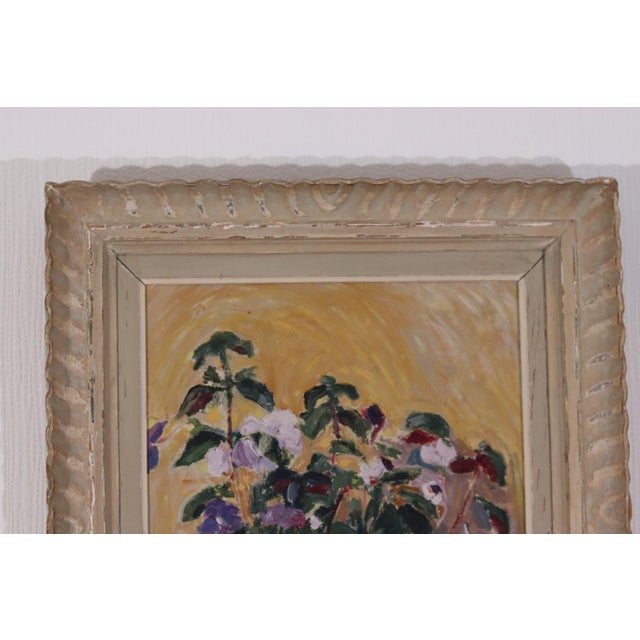Rulle Abrahamsson, Whorls of Bloom, 1950s, Oil on Panel, Framed For Sale - Image 8 of 18