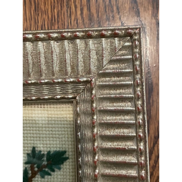 Red Late 20th Century Vintage Framed Cross Stitch - Red Cardinal For Sale - Image 8 of 8