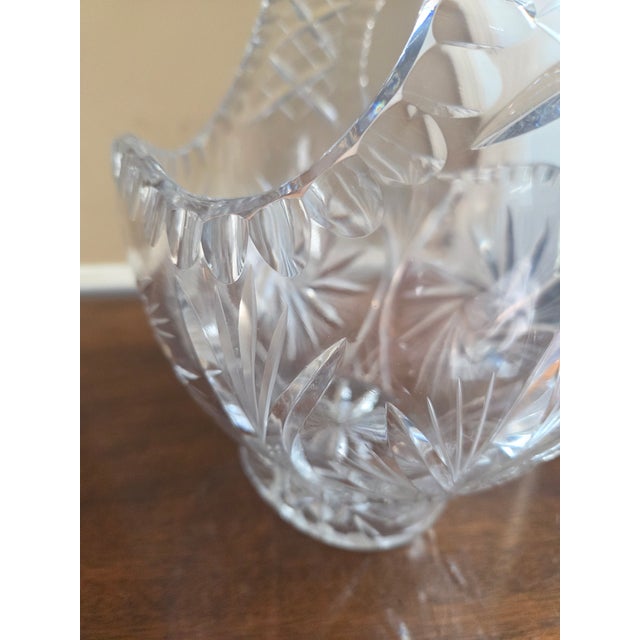 Early 20th Century Early 20th Century American Brilliant Cut Centerpiece Basket For Sale - Image 5 of 9