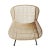 Contemporary Outdoor Sand Faux Wicker Easy Chair For Sale - Image 3 of 8