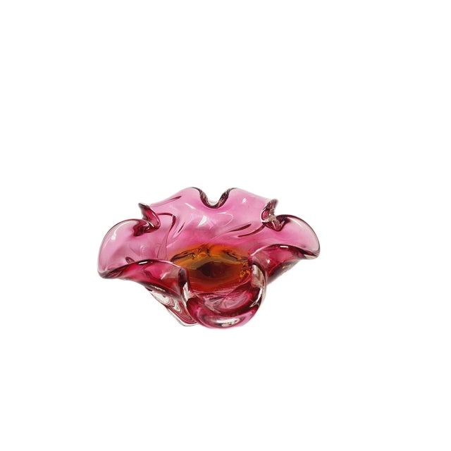 Decorative Bowl by J. Hospodka for Chribska Glassworks, Czechoslovakia, 1960s For Sale - Image 9 of 9