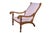 Campaign Antique Early 20th Century British Colonial Oak Plantation Lounge Arm Chair For Sale - Image 3 of 12