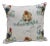 16" Square Pillow Adorned With a Chicken & Rooster Pattern - Made in Uk. For Sale
