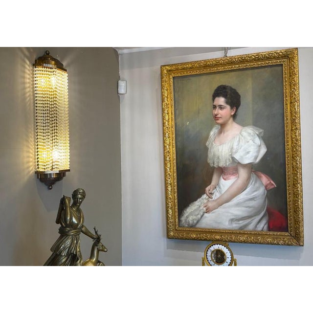 Vintage Art Deco Style Crystal Sconces, 1970, Set of 4 For Sale - Image 15 of 17