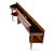 American of Martinsville Dania Black and Walnut Headboard With Attached Nightstands For Sale - Image 6 of 14