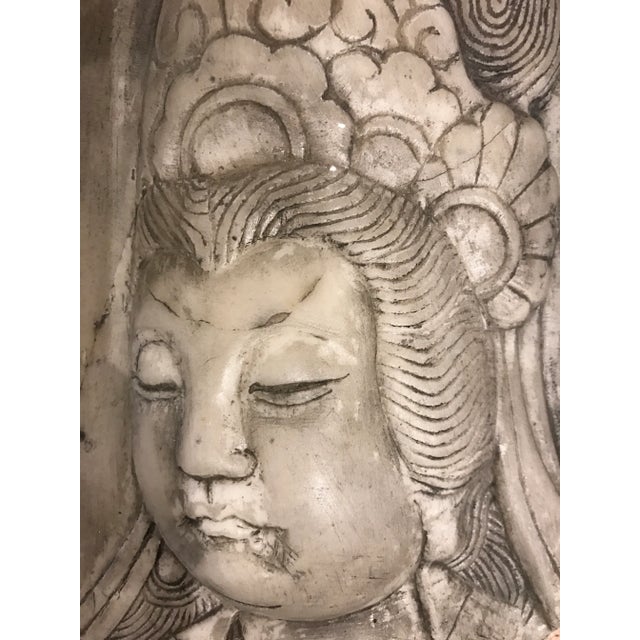 Interesting Asian carved marble fragment from the late 19th Century. This piece would make a great gift.