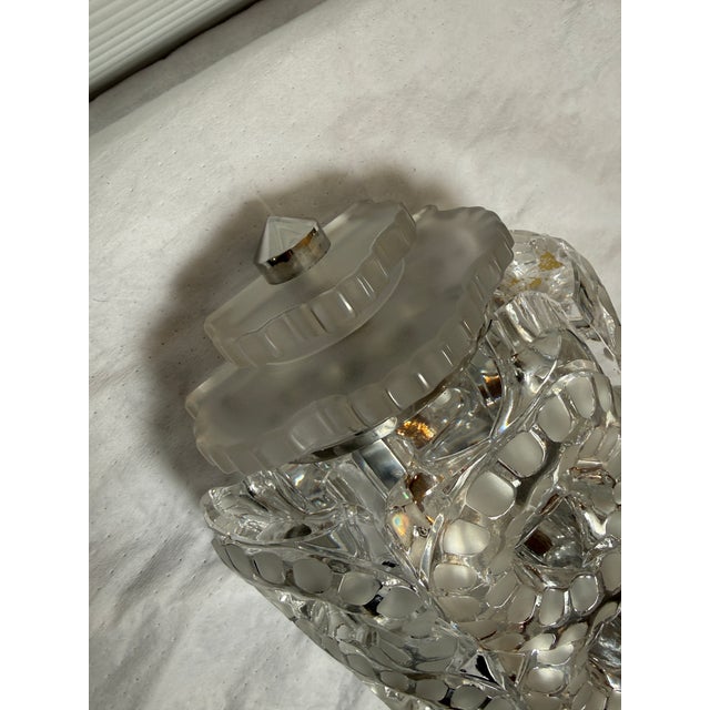 Glass Lalique Seville Cut Glass Wall Sconce, Clear For Sale - Image 7 of 12