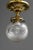 Historistic Brass Ceiling Lamp with Cut Glass Shade, Vienna, 1890s For Sale - Image 3 of 13
