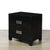 Mid-Century Modern Mid-Century Modernist Rectilinear Nightstands in Black Lacquer With Greek Pulls For Sale - Image 3 of 11