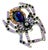 1980s Vintage Boho Chic Americana Halloween Spider Brooch For Sale